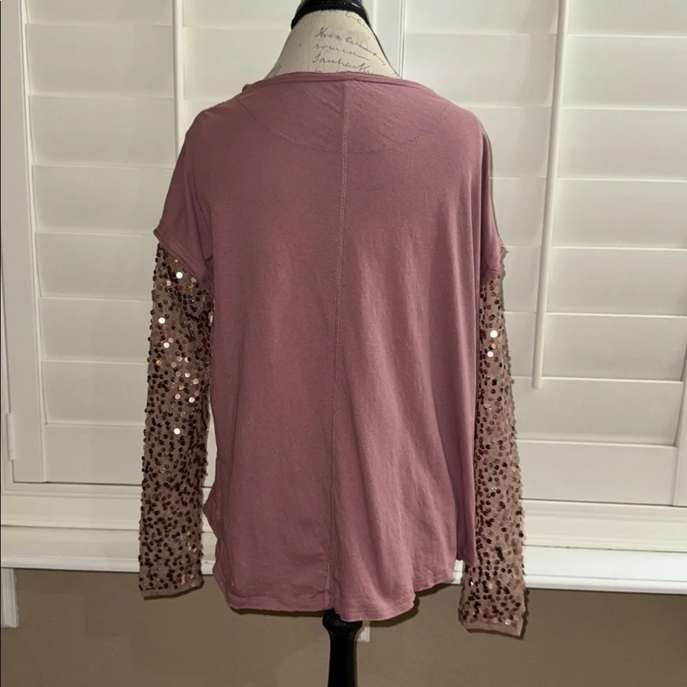 Free People Celine Tee Lavender Shadows